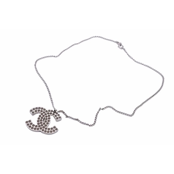 CHANEL Coco mark Necklace Silver - Picture 1 of 7